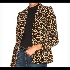 FRAME leopard / animal print blazer